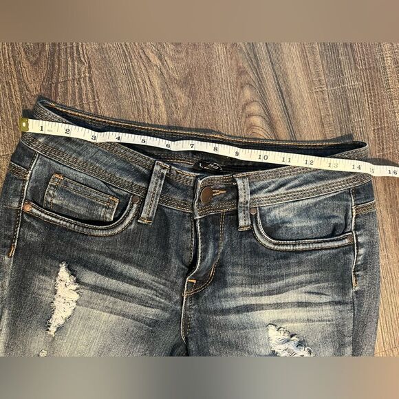 Women’s Dollhouse Charley Distressed Skinny Jeans Sz 5 - Picture 6 of 9
